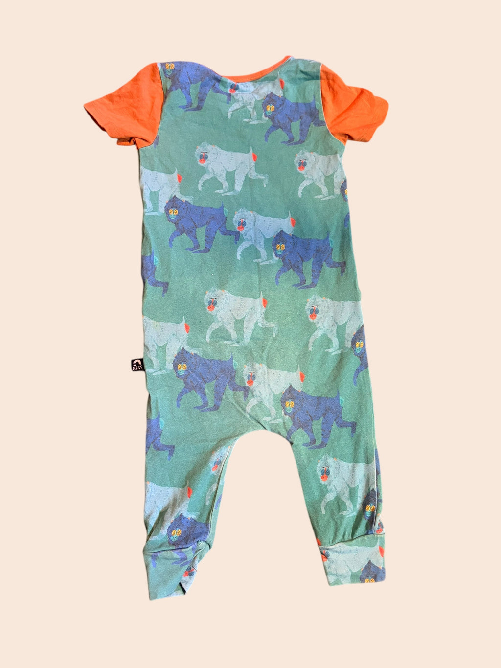 RAGS 12-18 MO Girls Primate Romper