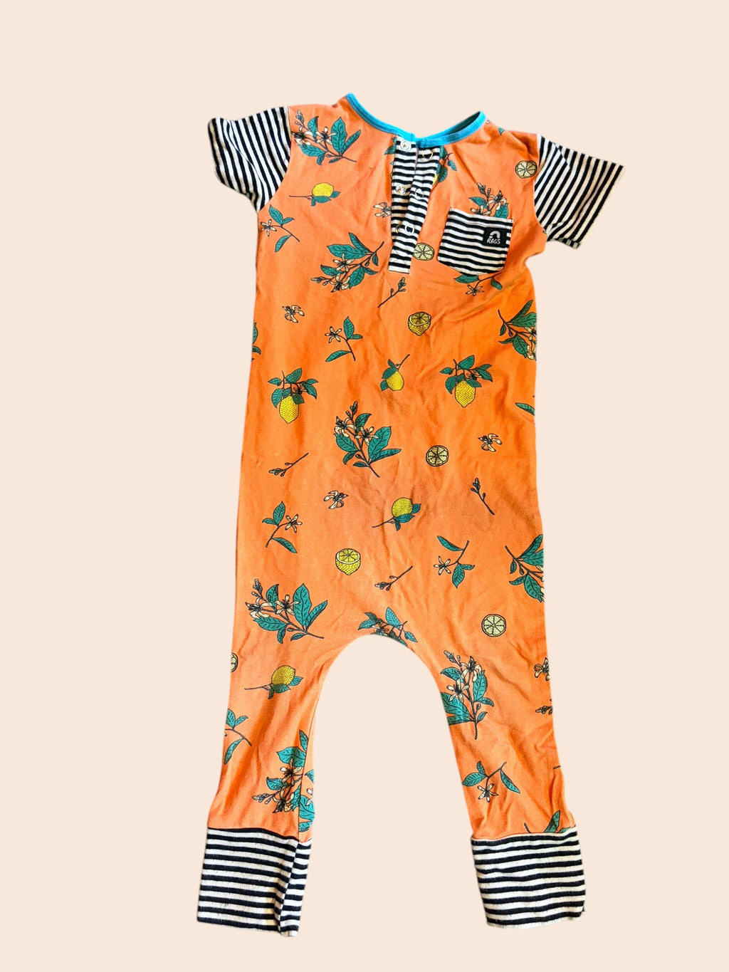 RAGS 2T Girls Lemon Romper
